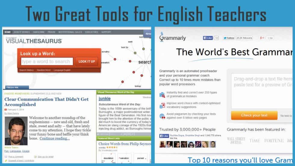 Two Great Tools for English Teachers - Two Great Tools for English Teachers
