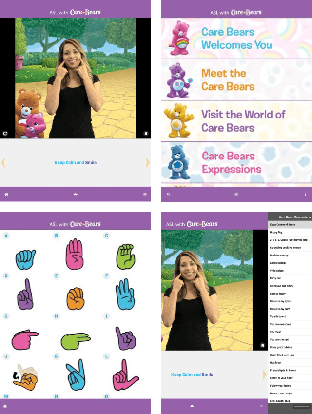 ASL care with bears