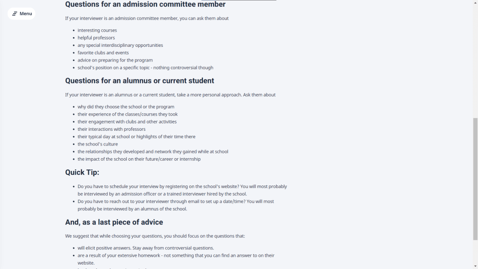 Appadmit Extensive Additional Information AppAdmit Extensive additional information