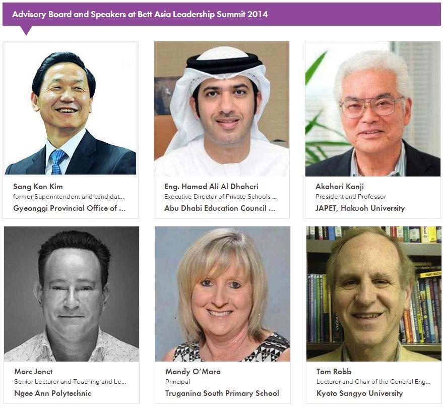 Bett Asia Leadership Summit Advisory Board