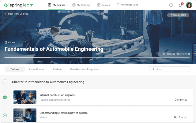 iSpering learn platform