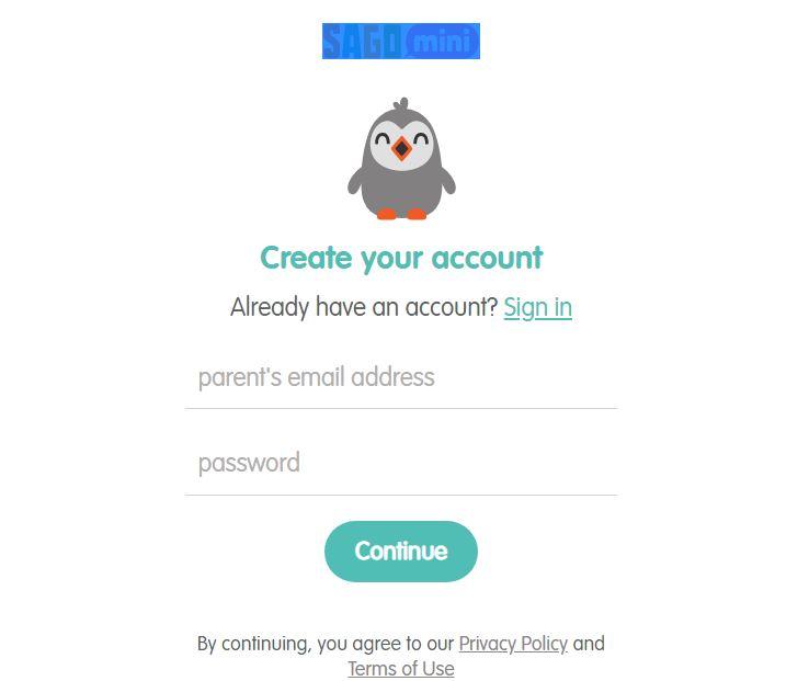 Sago Mini World Parent Signup sago mini world parent signup