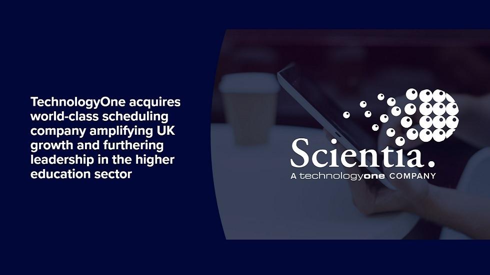 Australia's SaaS Enterprise TechnologyOne Acquires UK-based Academic Timetabling Software Scientia for $12M