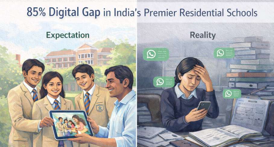 Analysis: 85% Digital Gap in India’s Premier Residential Schools Analysis 85 Digital Gap in Indias Premier Residential Schools