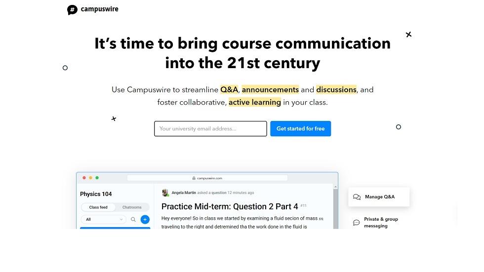 Campuswire Like Slack But for the College Campus