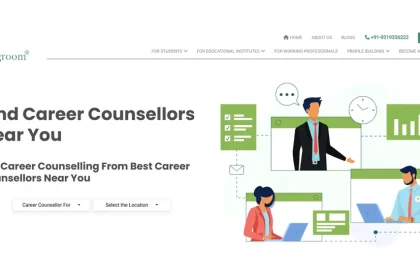 Mindgroom interface to find a career counsellor near me by location