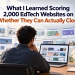 Decision-stage content gaps across 2000 education company websites