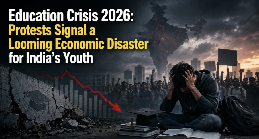 Education Crisis 2026: Protests Signal a Looming Economic Disaster for India’s Youth Education Crisis 2026 Protests Signal a Looming Economic Disaster for Indias Youth
