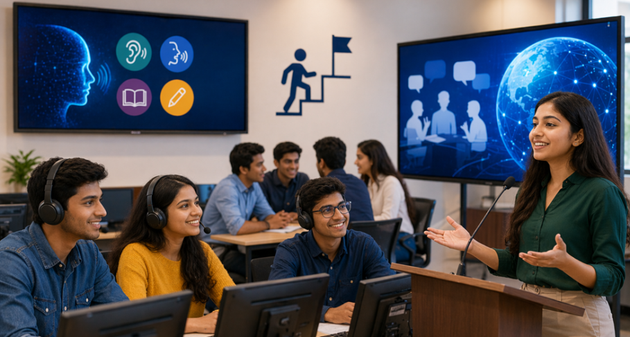 How Language Labs Improve Communication Skills and Boost Student Placement Success