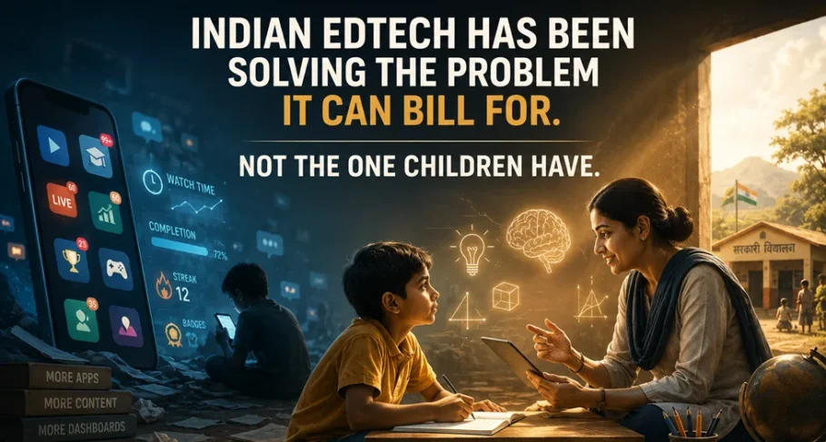 Indian Edtech Has Been Solving the Problem It Can Bill For, Not the One Children Have Indian EdTech Has Been Solving the Problem It Can Bill For Not the One Children Have