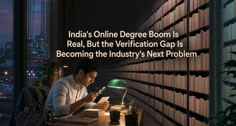 India's Online Degree Boom is Real, but the Verification Gap is Becoming the Industry's Next Problem Indias Online Degree Boom Is Real But the Verification Gap Is Becoming the Industrys Next Problem