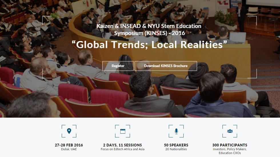 Kaizen, INSEAD & NYU Stern Education Symposium (KINSES) 2016