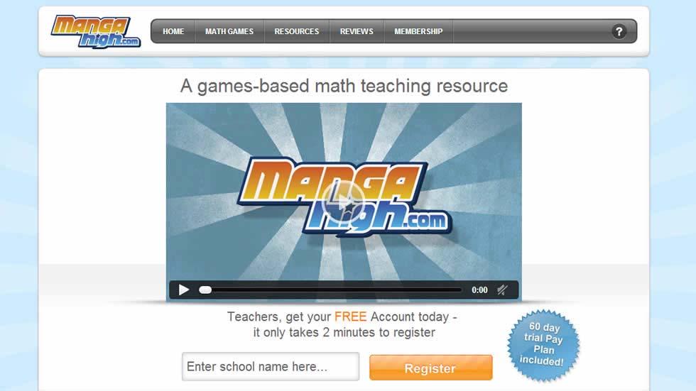 MangaHigh - A Game Based Online Math Learning Platform