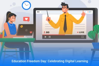 Infographic Education Freedom Day Celebrating Digital Learning