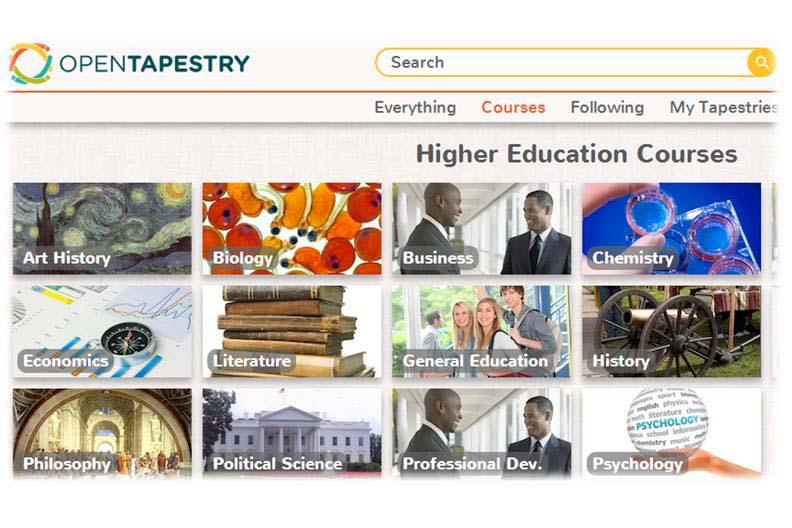 open tapestry - your educational content search ends here