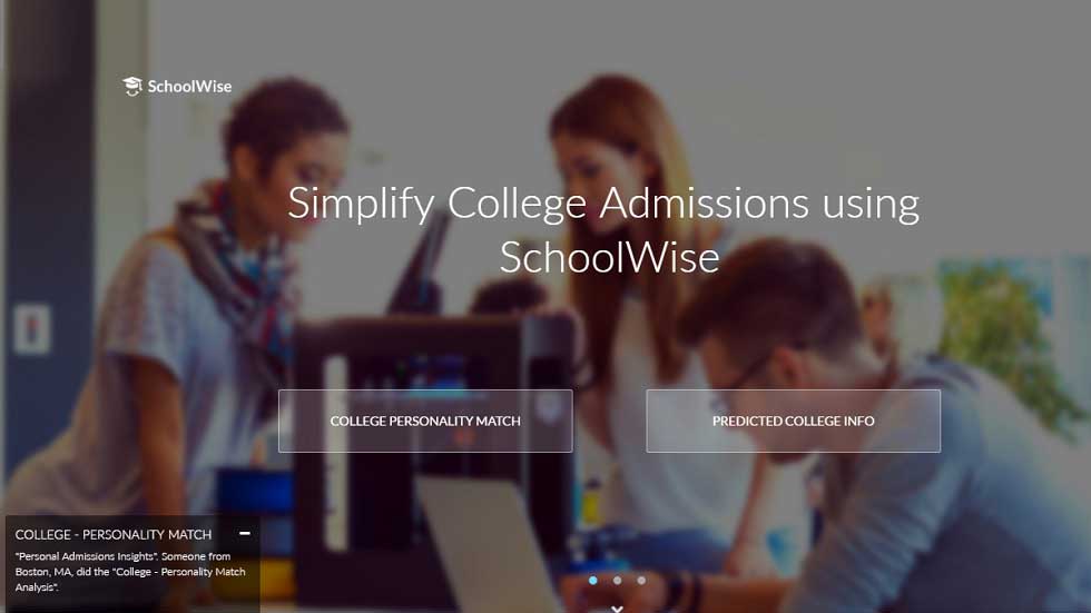 artificial intelligence & machine learning tool to help with college admissions in the united states