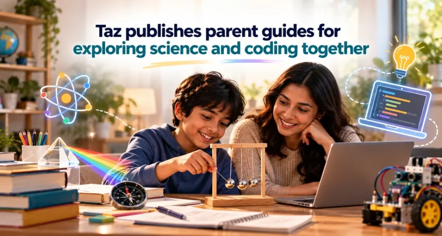 Taz publishes parent guides for exploring science and coding together