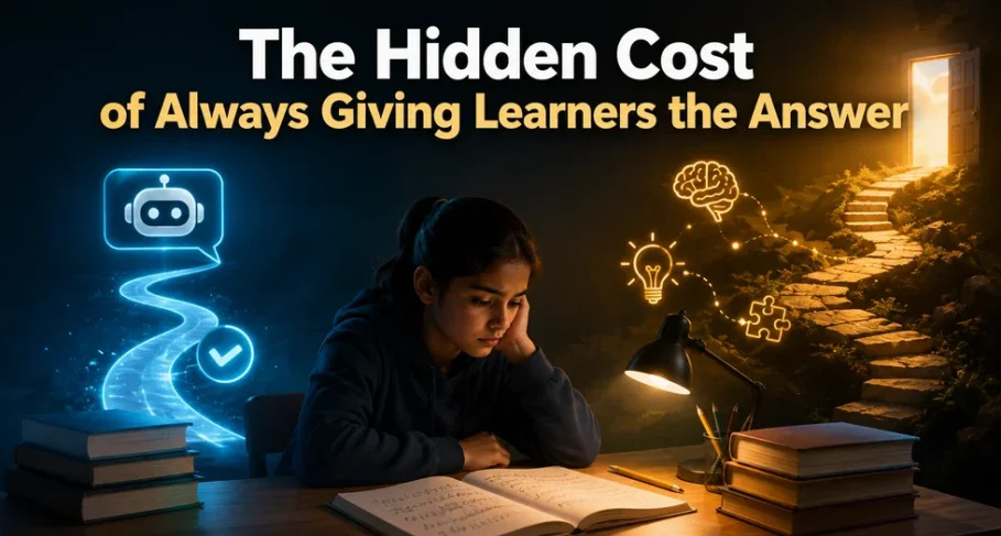 the Hidden Cost of Always Giving Learners the Answer The Hidden Cost of Always Giving Learners the Answer