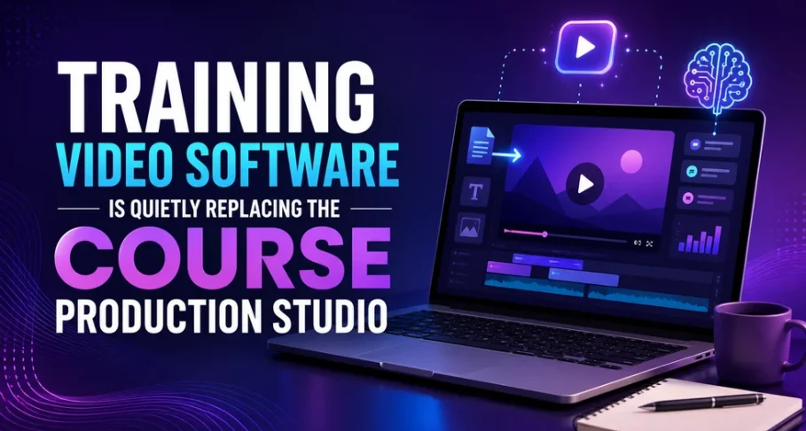 Training Video Software is Quietly Replacing the Course Production Studio Training Video Software Is Quietly Replacing the Course Production Studio