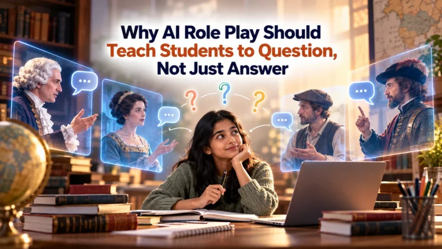 Why AI Role Play Should Teach Students to Question Not Just Answer