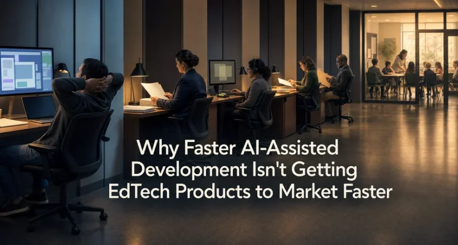 Why Faster Ai-assisted Development Isn't Getting Edtech Products to Market Faster Why Faster AI-Assisted Development Isnt Getting EdTech Products to Market Faster